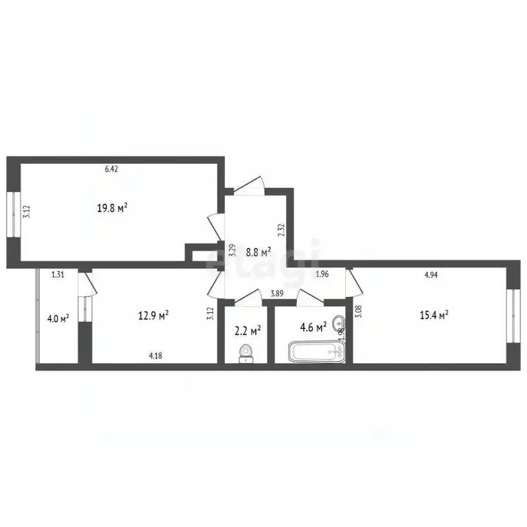 2-к кв. Краснодарский край, Анапа ш. Супсехское, 39к9 (67.0 м) - Фото 2