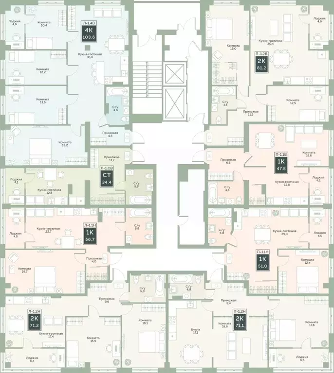 1-к кв. Курганская область, Курган Заозерный жилрайон, 6А мкр, ул. ... - Фото 2