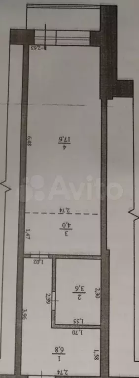 1-к. квартира, 32 м, 1/1 эт. - Фото 0