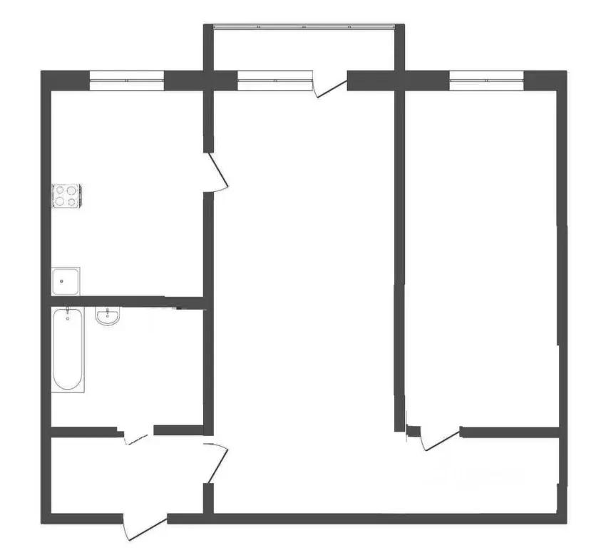 2-к кв. Вологодская область, Вологда ул. Герцена, 65 (43.5 м) - Фото 2
