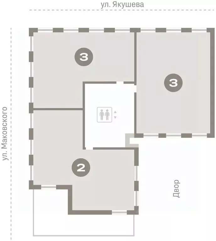 3-к кв. Новосибирская область, Новосибирск Зыряновская ул., 53с ... - Фото 1