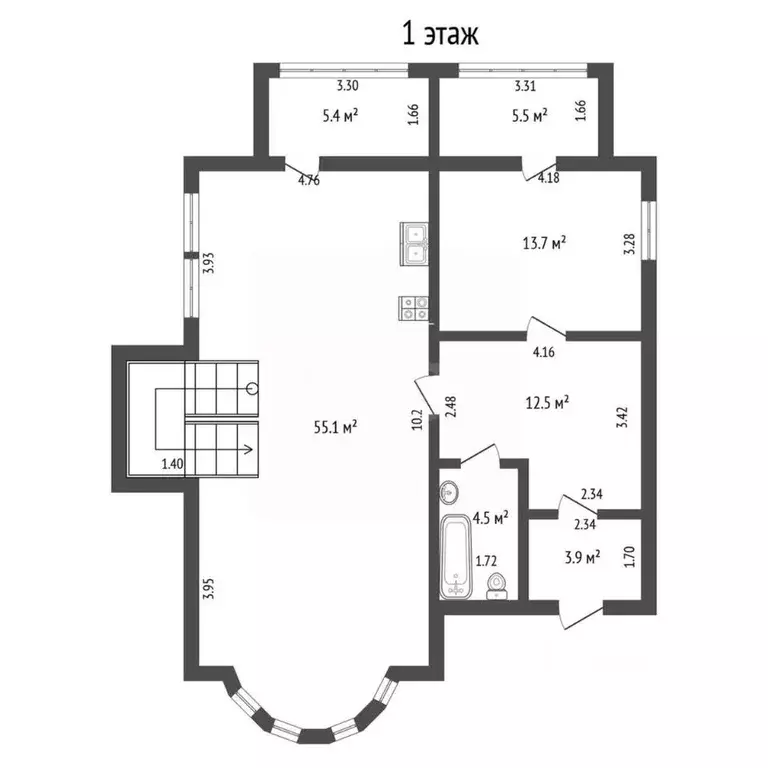 Дом в Тюменская область, Тюмень Радужная ул. (205 м) - Фото 1