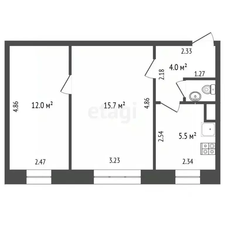 2-к кв. Костромская область, Кострома ул. Маяковского, 10 (38.1 м) - Фото 2