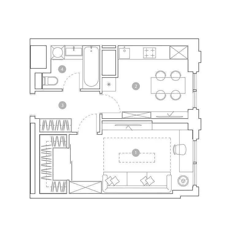 1-комнатная квартира: Москва, улица Миклухо-Маклая, вл23 (39.7 м) - Фото 2