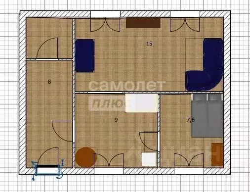 2-к кв. Алтайский край, Смоленский район, с. Смоленское ул. Титова, 41 ... - Фото 2