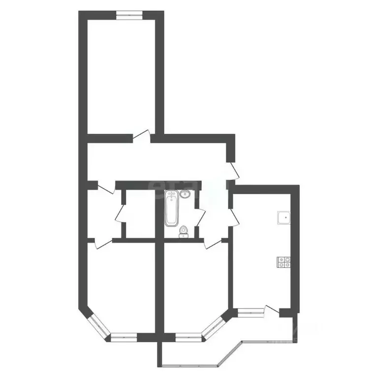 3-к кв. Тульская область, Щекино ул. Колоскова, 9 (88.4 м) - Фото 2