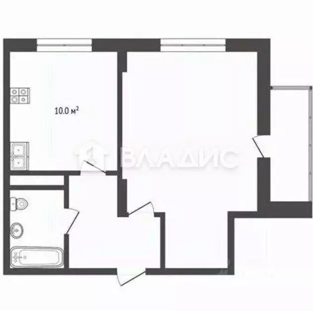 1-комнатная квартира: Щёлково, Фряновское шоссе, 13 (40.6 м) - Фото 1