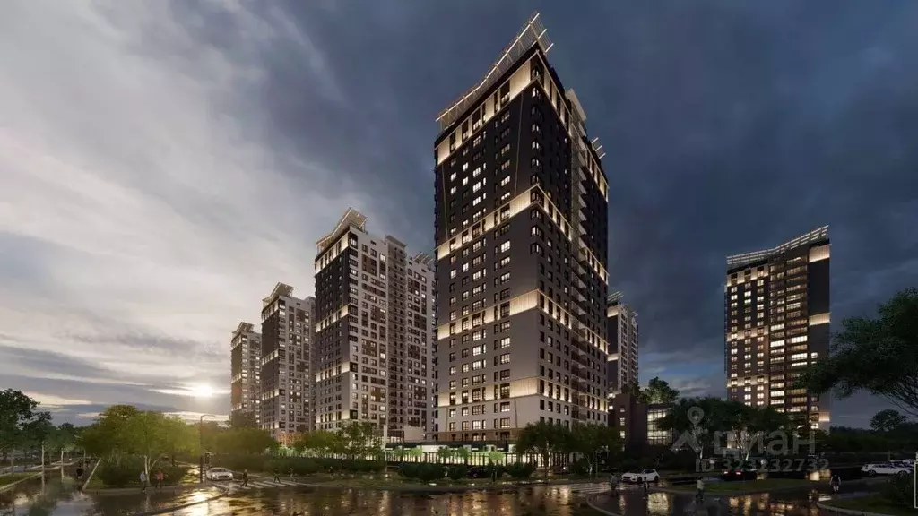 2-к кв. Красноярский край, Красноярск Чижи жилой комплекс (52.5 м) - Фото 2