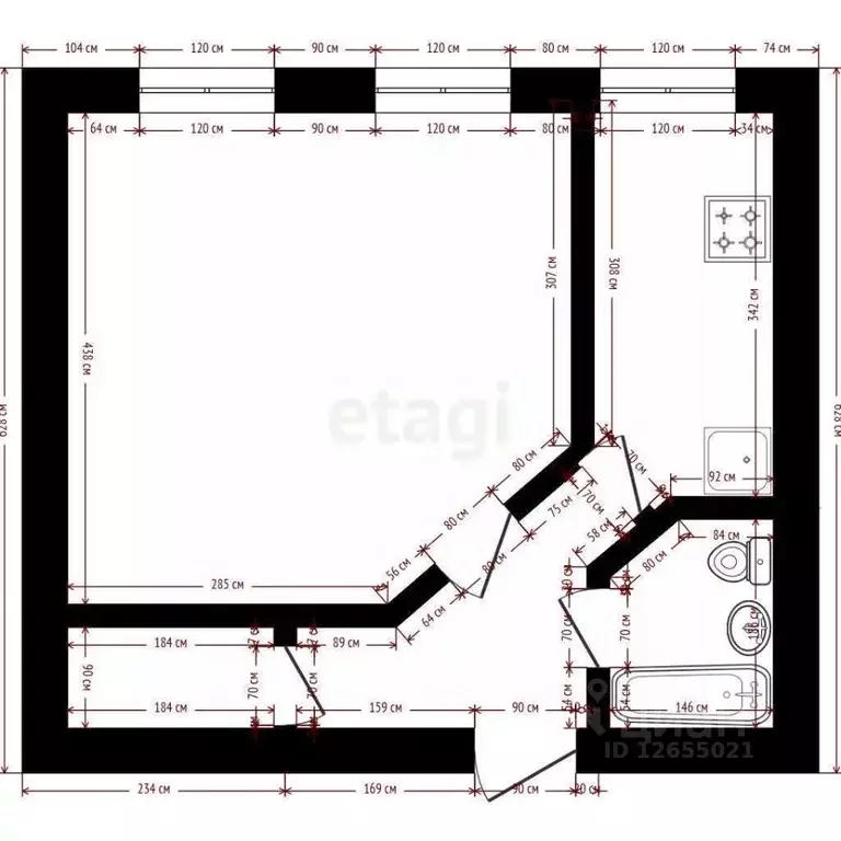 1-к кв. Костромская область, Кострома Венеция мкр, 43 (40.2 м) - Фото 1
