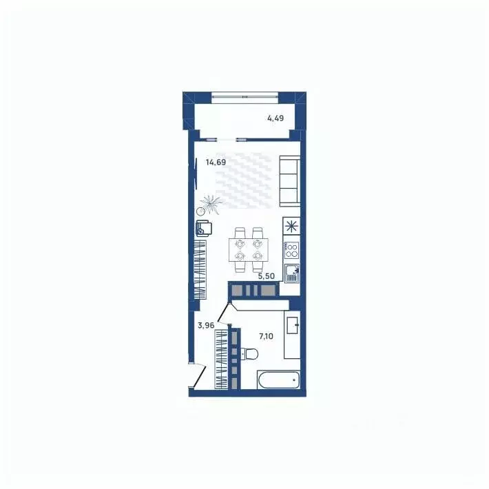 1-к кв. Челябинская область, Челябинск ул. Энгельса, 6 (31.5 м) - Фото 1