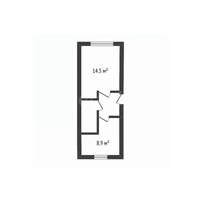 1-к кв. Белгородская область, Белгород ул. Мичурина, 35 (31.3 м) - Фото 1