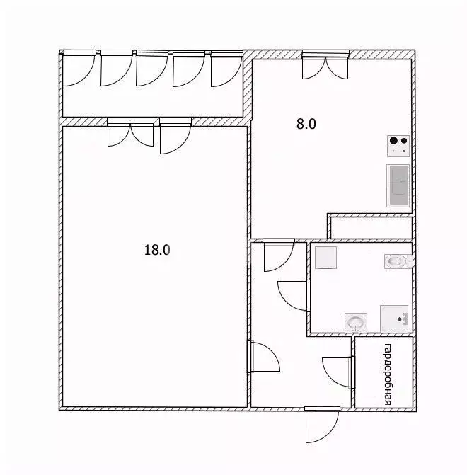 1-к кв. Ульяновская область, Ульяновск просп. Созидателей, 16 (37.0 м) - Фото 2