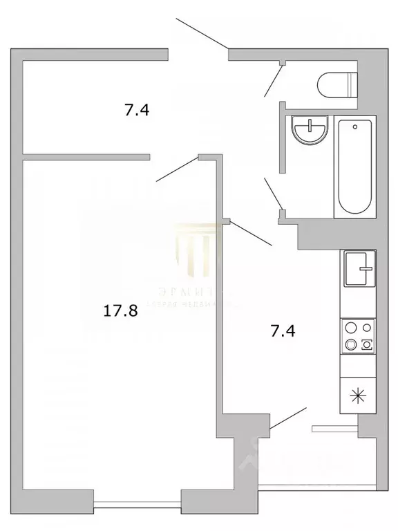 1-к кв. Санкт-Петербург просп. Энтузиастов, 28К3 (36.2 м) - Фото 1