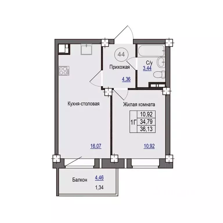 1-к кв. Псковская область, Псковский район, Завеличенская волость, д. ... - Фото 1