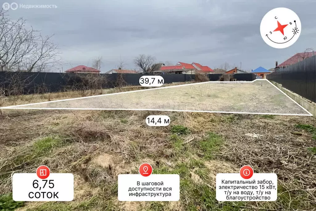 Участок в Славянск-на-Кубани, Полковая улица (6.75 м) - Фото 1