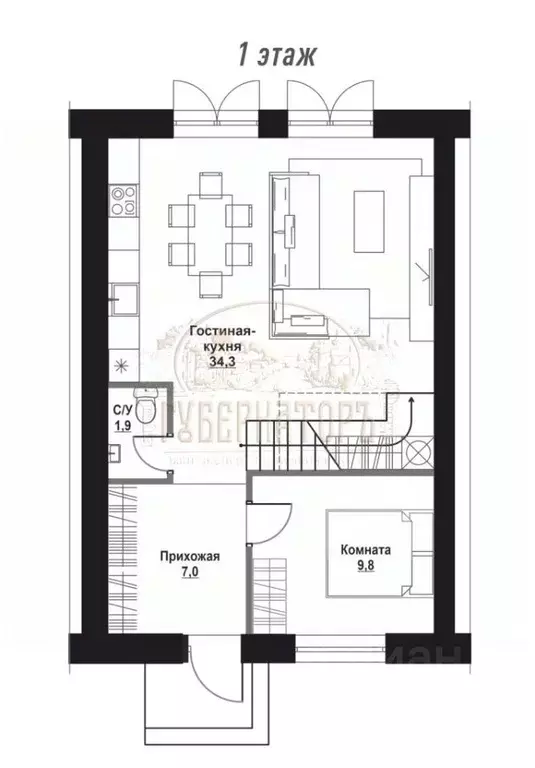 Таунхаус в Тверская область, Калининский муниципальный округ, д. ... - Фото 2