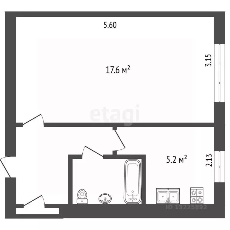 1-к кв. Вологодская область, Вологда ул. Солодунова, 53 (29.5 м) - Фото 1