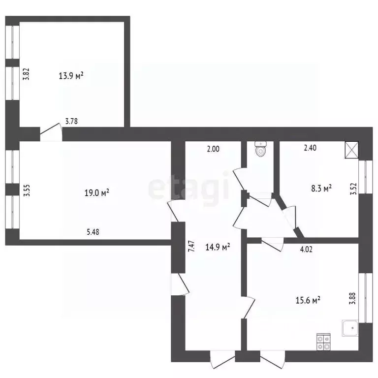 2-к кв. Крым, Ялта ул. Морская, 5 (35.0 м) - Фото 2
