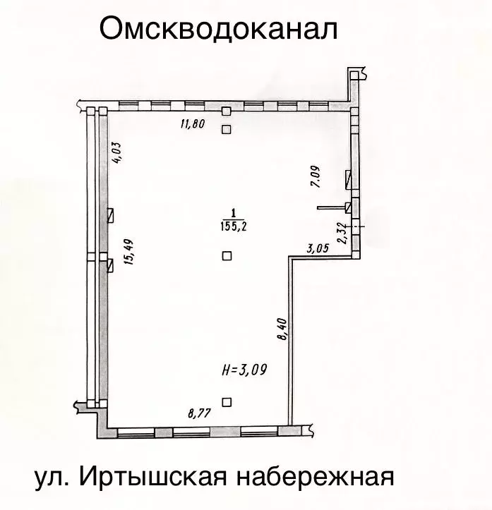 3-к кв. Омская область, Омск наб. Иртышская, 11к1 (155.2 м) - Фото 1