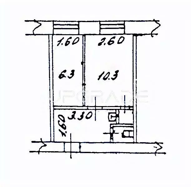 2-к кв. Орловская область, Орел Комсомольская ул., 106 (23.2 м) - Фото 1