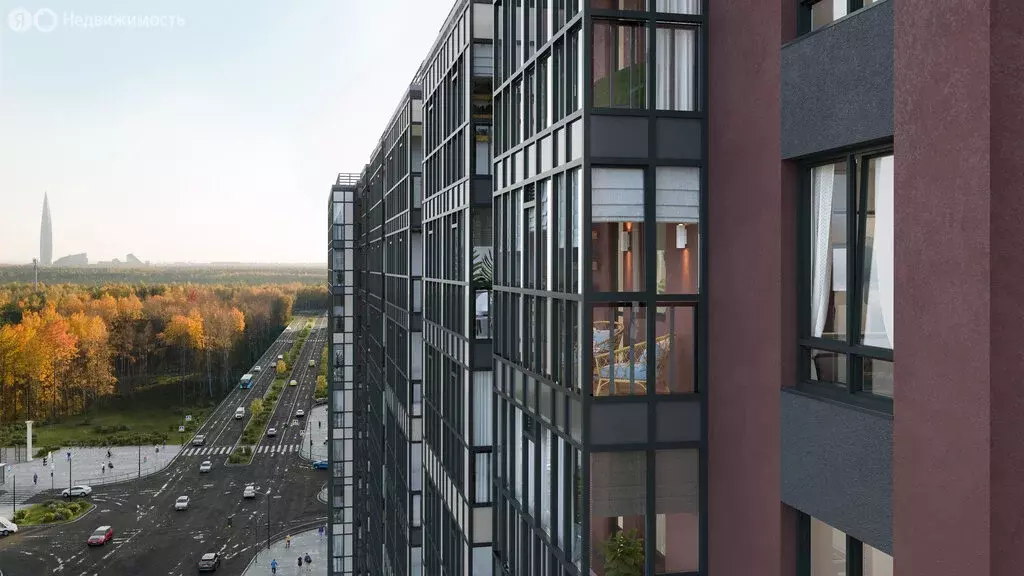 Квартира-студия: Санкт-Петербург, проспект Авиаконструкторов, 63 (23 ... - Фото 1