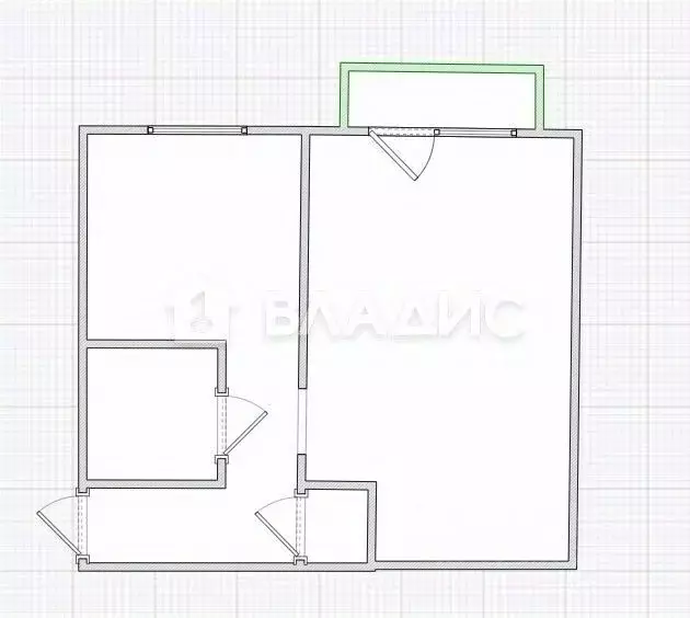 1-к кв. Пензенская область, Пенза ул. Попова, 58 (31.0 м) - Фото 2