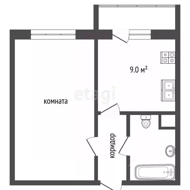 1-к кв. Московская область, Люберцы Зенино ЖК Самолет мкр, ул. ... - Фото 2