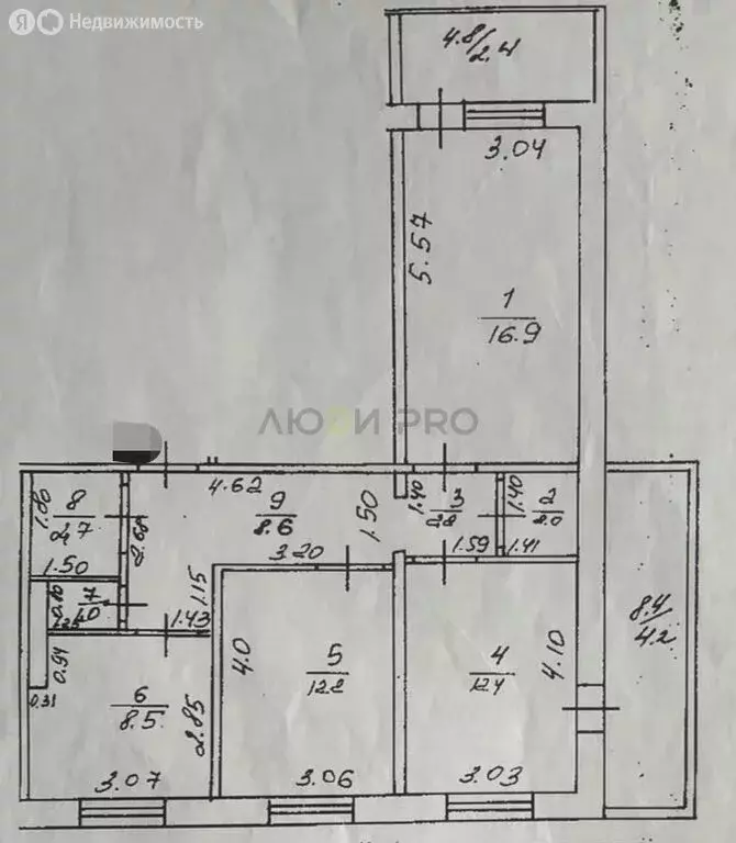3-комнатная квартира: Уфа, улица Софьи Перовской, 21/5 (66.5 м) - Фото 1