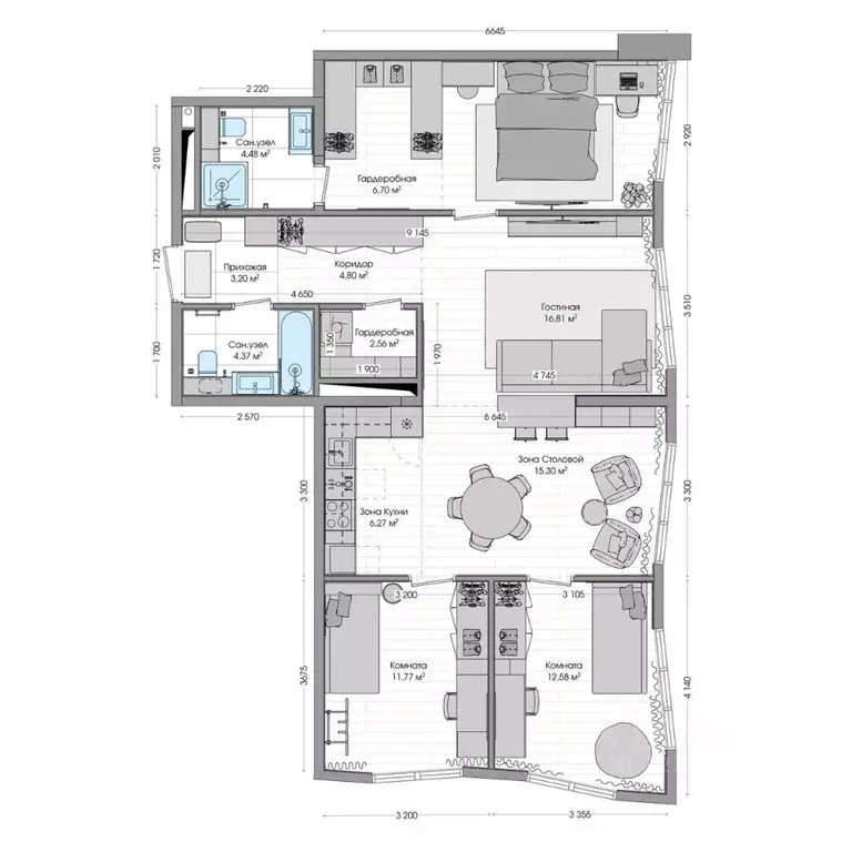 5-к кв. Приморский край, Владивосток ул. Нейбута (103.93 м) - Фото 1