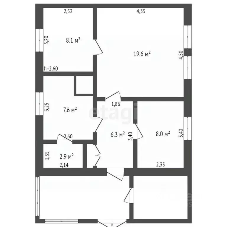 Дом в Кемеровская область, Белово Фабричная ул., 49 (53 м) - Фото 2