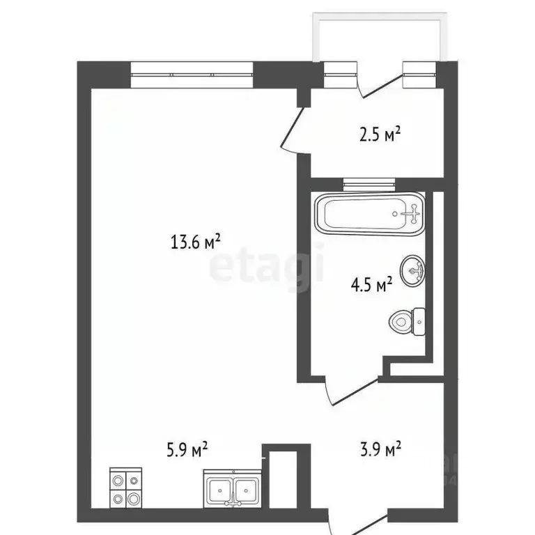 Студия Тюменская область, Тюменский муниципальный округ, с. Ембаево ... - Фото 1