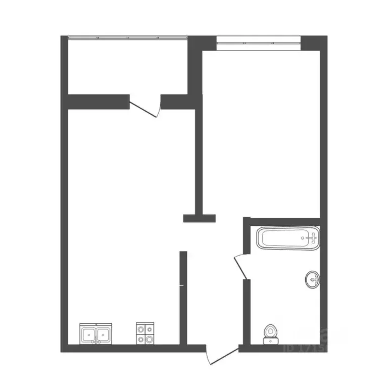 1-к кв. Тюменская область, Тюмень ул. Пархоменко, 119 (36.0 м) - Фото 2