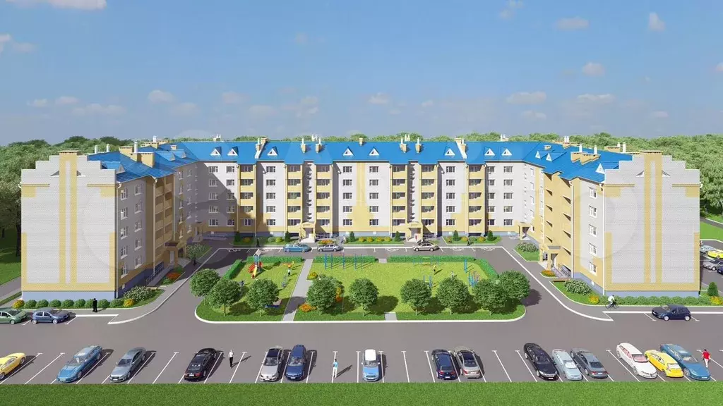 1-к. квартира, 42 м, 3/5 эт. - Фото 1