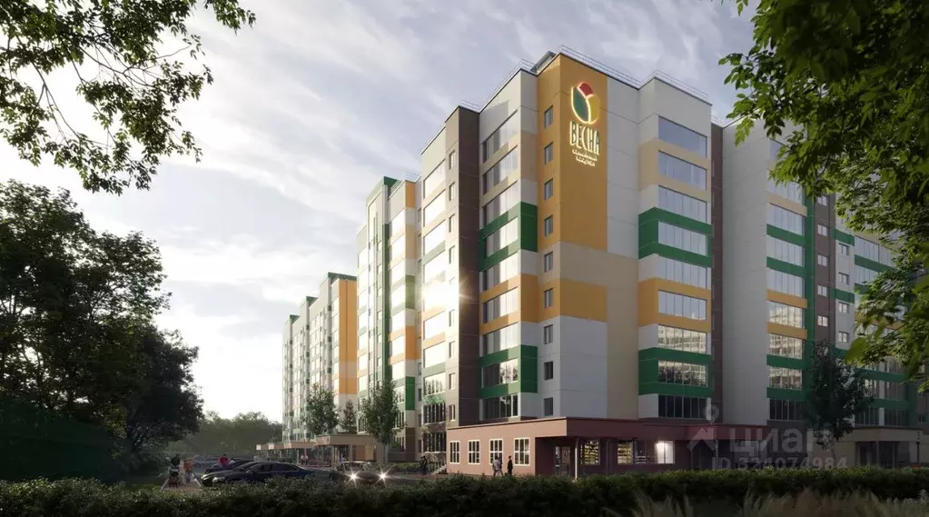 2-к кв. Кемеровская область, Кемерово Южный мкр, 10-й мкр, Весна жилой ... - Фото 2