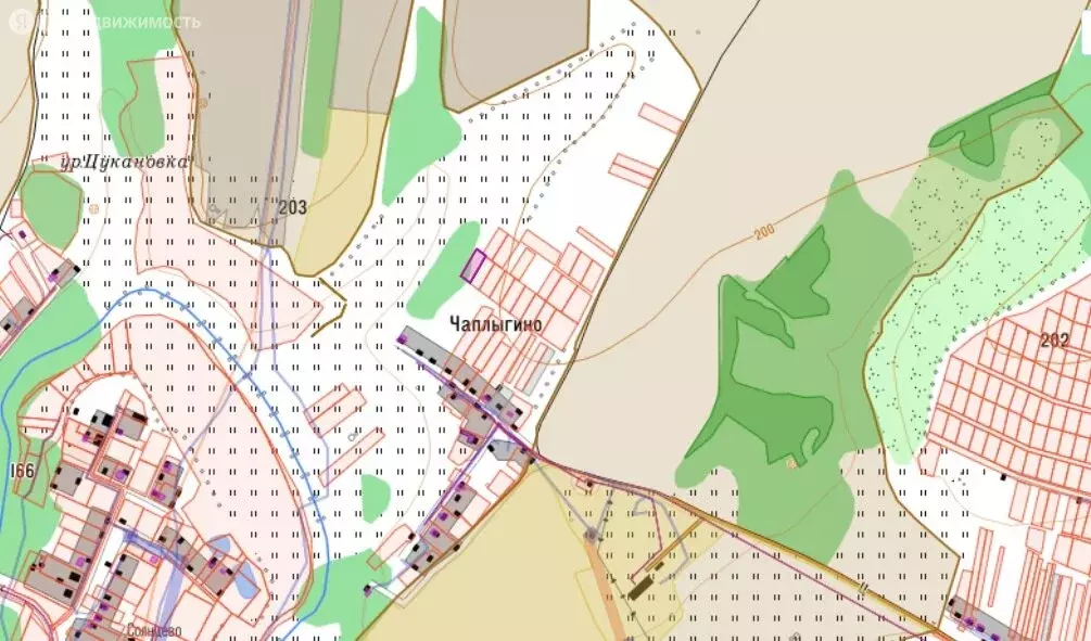 Участок в Орловский муниципальный округ, деревня Чаплыгино (15.4 м) - Фото 1