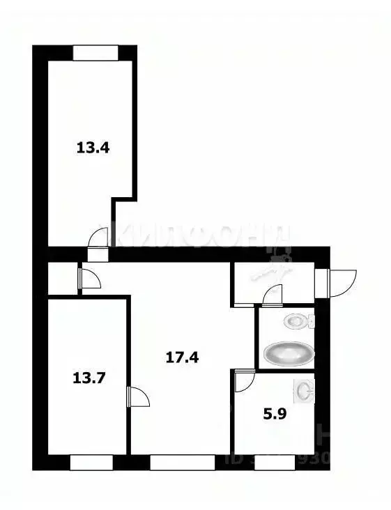 3-к кв. Новосибирская область, Новосибирск Театральная ул., 4/1 (53.1 ... - Фото 0