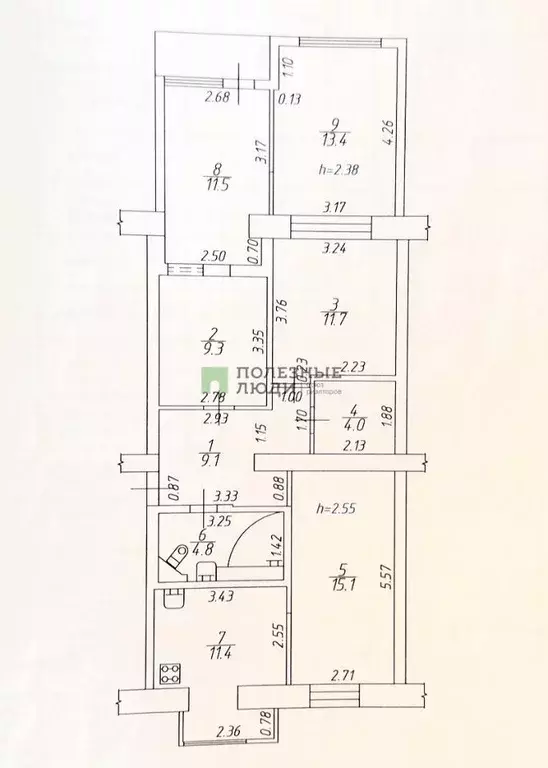 3-к кв. Севастополь ул. Александра Шостака, 7 (87.9 м) - Фото 2