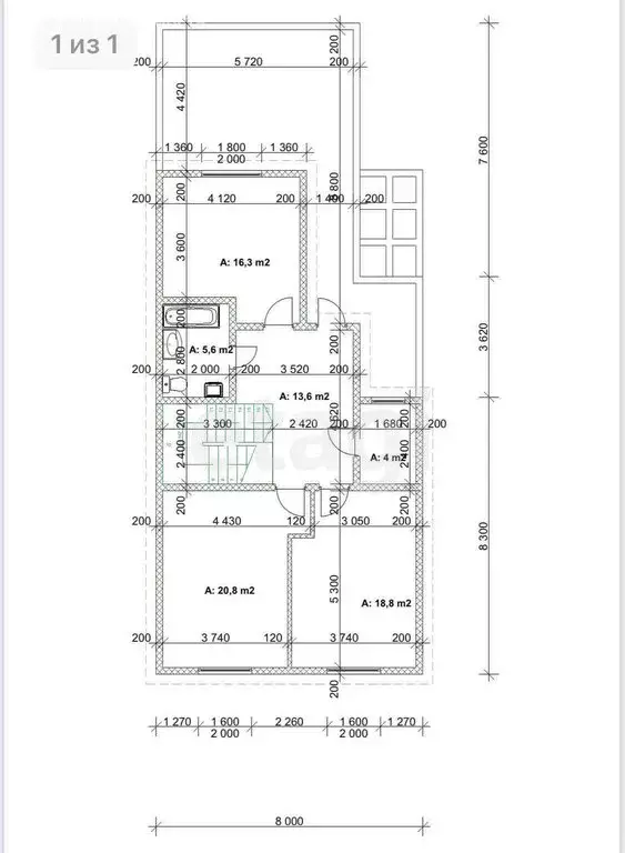 Дом в Краснодарский край, муниципальный округ Анапа, станица Анапская ... - Фото 2