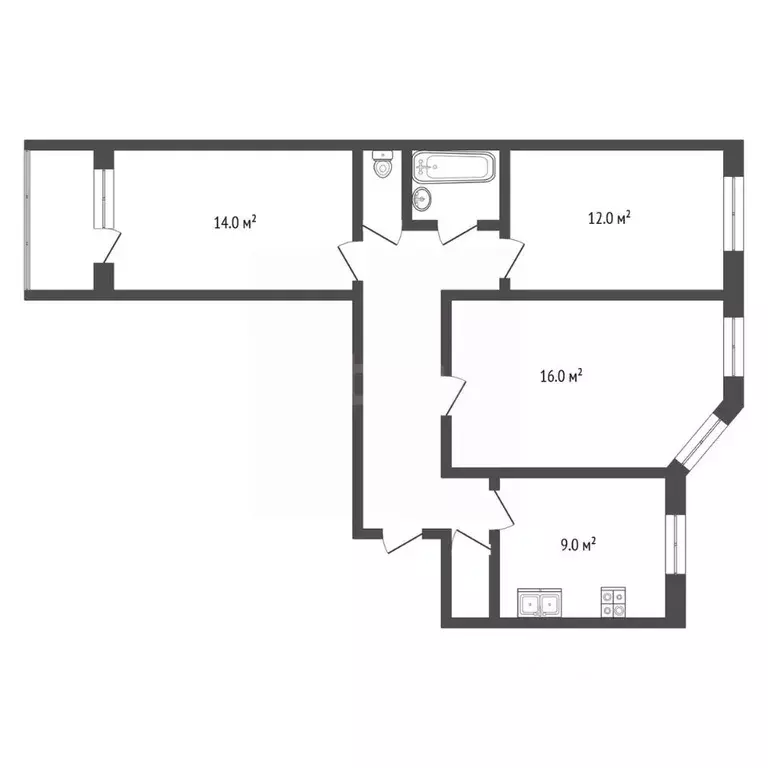 3-к кв. Москва ул. Раменки, 11К1 (72.0 м) - Фото 1