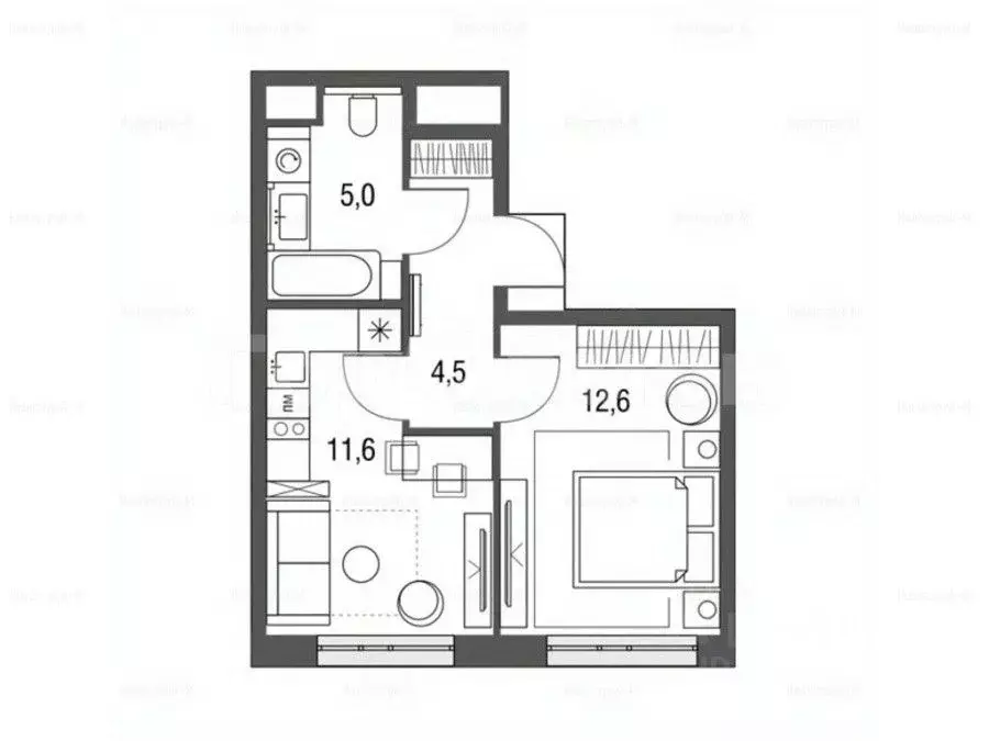 1-к кв. Москва Тагильская ул., 2к1 (33.0 м) - Фото 1