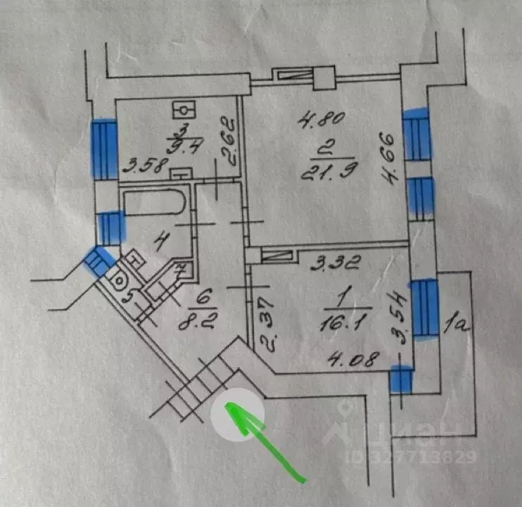 2-к кв. Москва Колодезная ул., 7К2 (63.0 м) - Фото 1