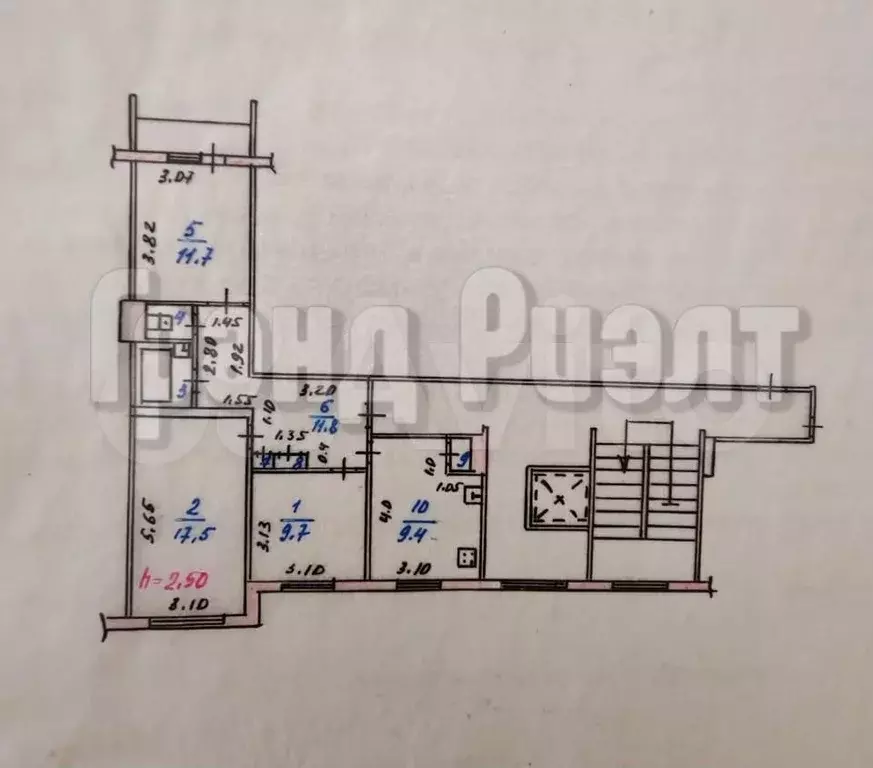 3-к. квартира, 67 м, 3/9 эт. - Фото 0