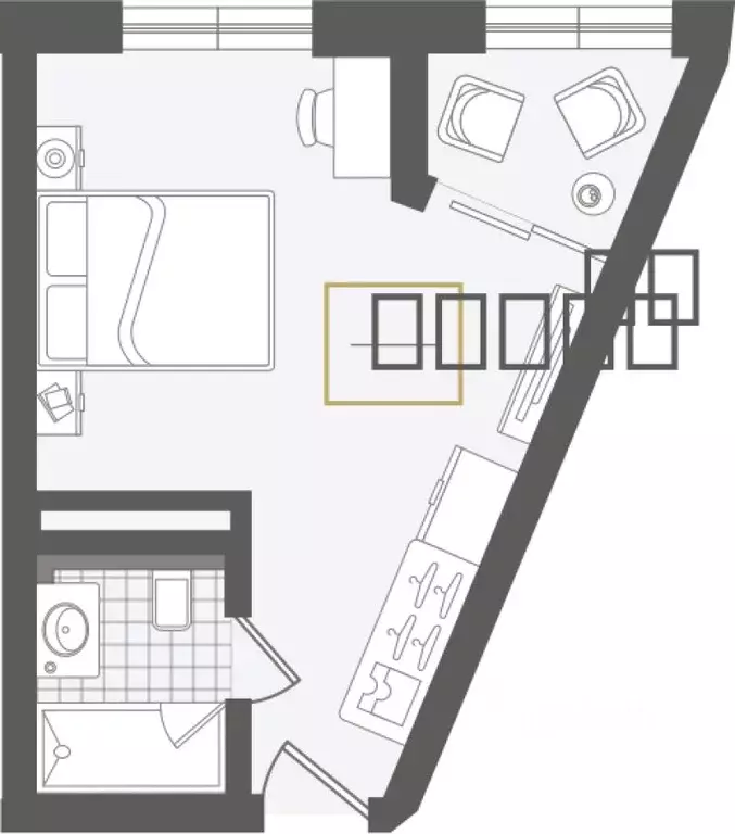1-к кв. Краснодарский край, Сочи Адлер жилрайон, Курортный Городок ... - Фото 1