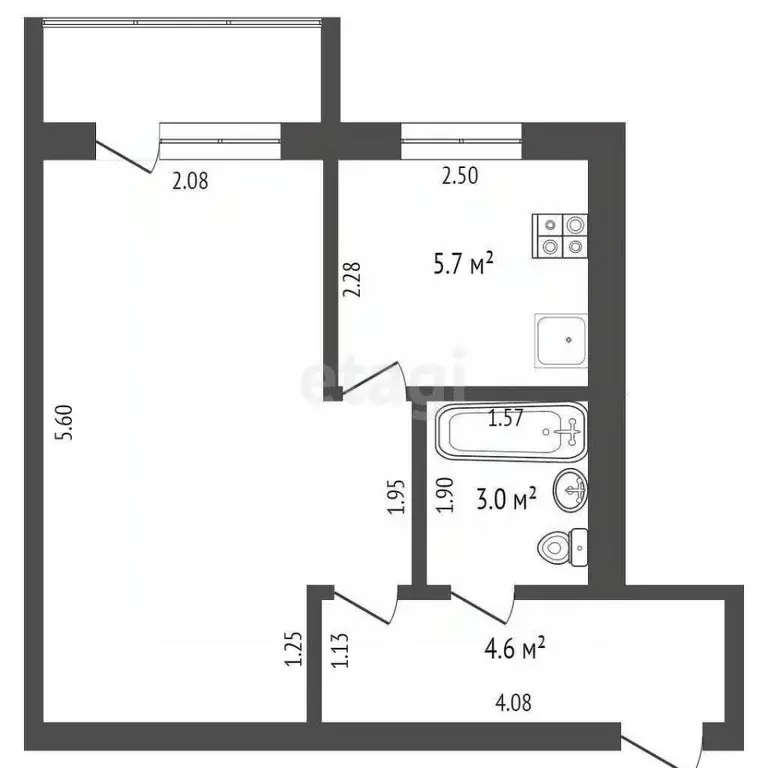 1-к кв. Марий Эл, Йошкар-Ола Красноармейская ул., 81 (31.0 м) - Фото 1