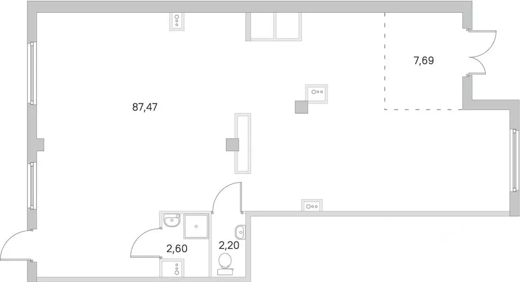 Помещение свободного назначения в Санкт-Петербург пос. Стрельна, ... - Фото 1