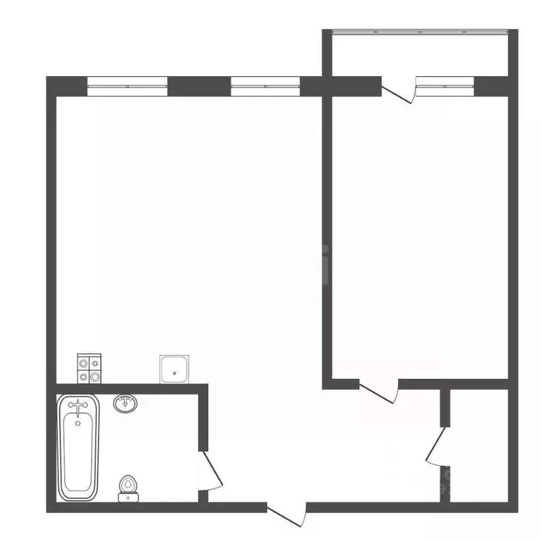 2-к кв. Тульская область, Тула ул. Революции, 12 (52.0 м) - Фото 1