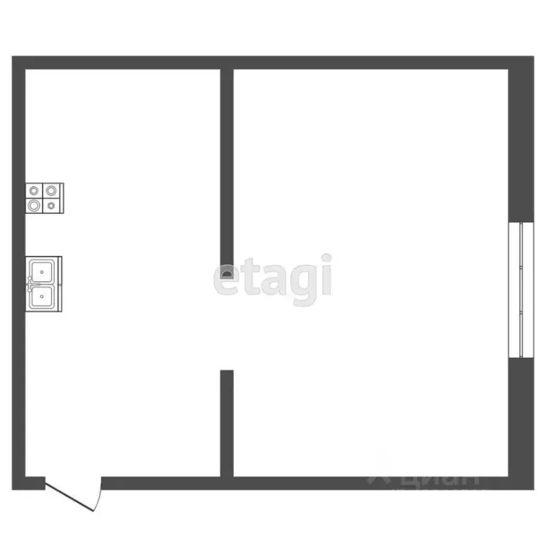 1-к кв. Мордовия, Саранск ул. Есенина, 25 (21.2 м) - Фото 2