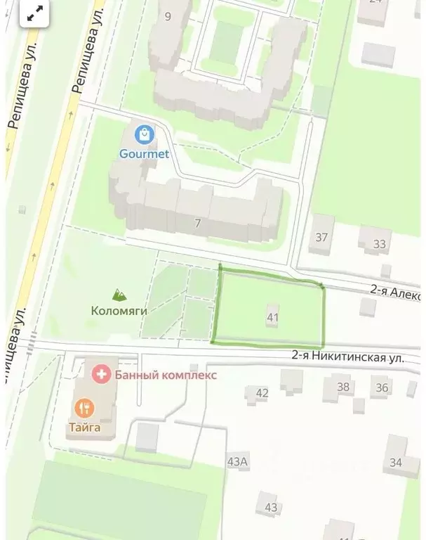 Участок в Санкт-Петербург 2-я Никитинская ул., 41 (15.53 сот.) - Фото 1