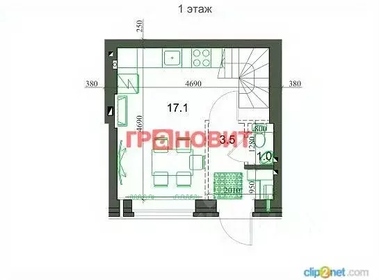 2-к кв. Новосибирская область, Новосибирский район, Мичуринский ... - Фото 1