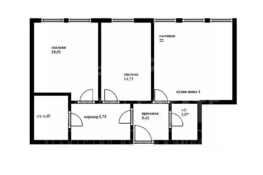 3-к кв. Москва ул. Василисы Кожиной, 13 (87.0 м) - Фото 2